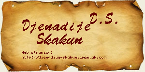 Đenadije Skakun vizit kartica